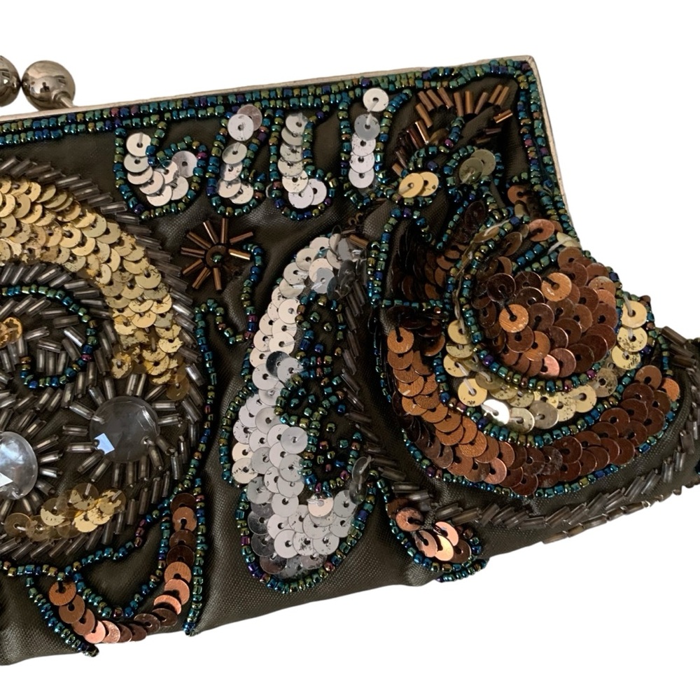 Apt. 9 Sequin And Beaded Metallic Color Purse - image 4